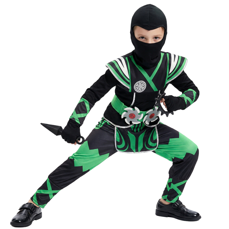 Anime Cosplay Kid - Conjunto de disfraz de ninja japonés
