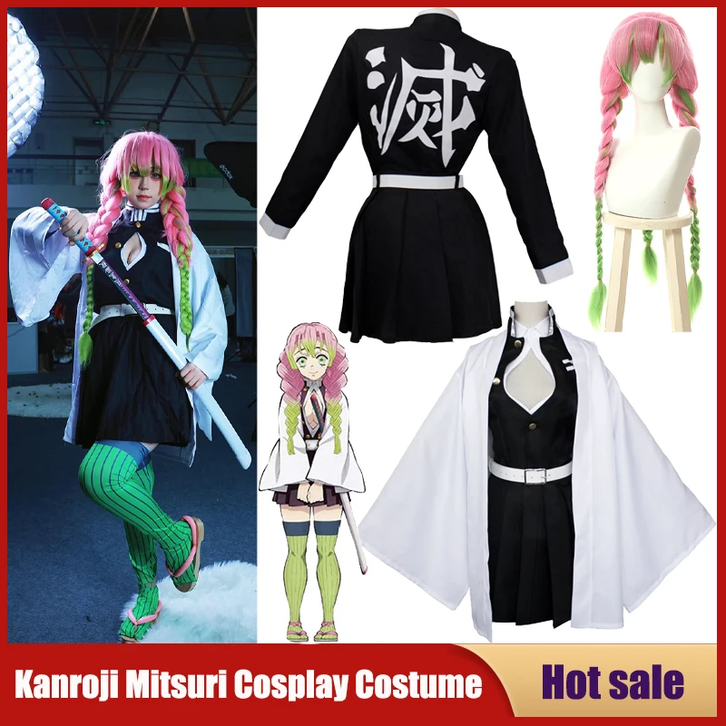 Anime Cosplay Kid - Disfraz de Anime Kanroji Mitsuri, Kimetsu
