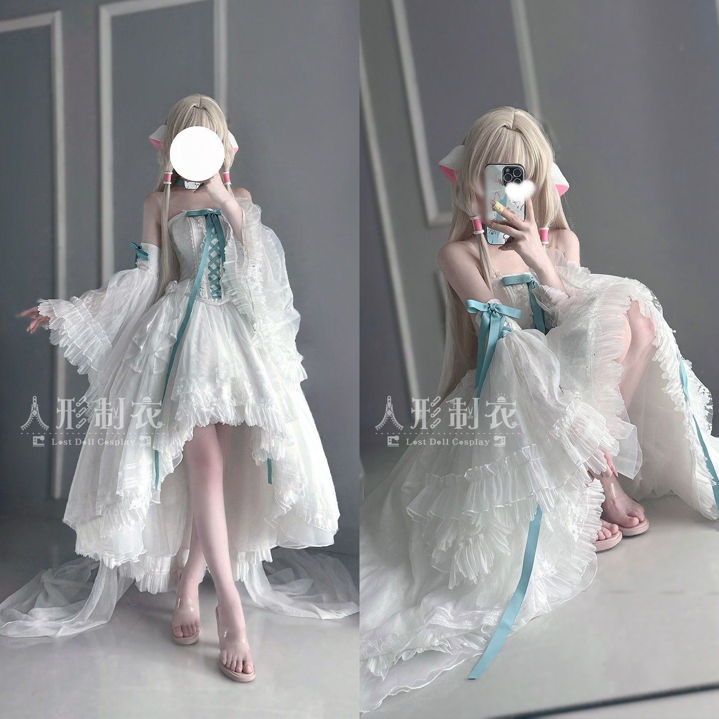 Anime Cosplay Dress - Disfraz de Chobits Chi, falda de