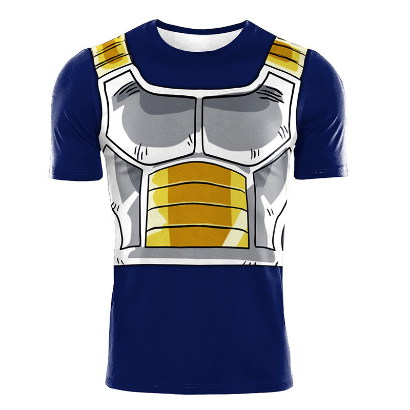 Dragon Ball Saiyan Armor - Camiseta Deportiva Retro Unisex de Alta