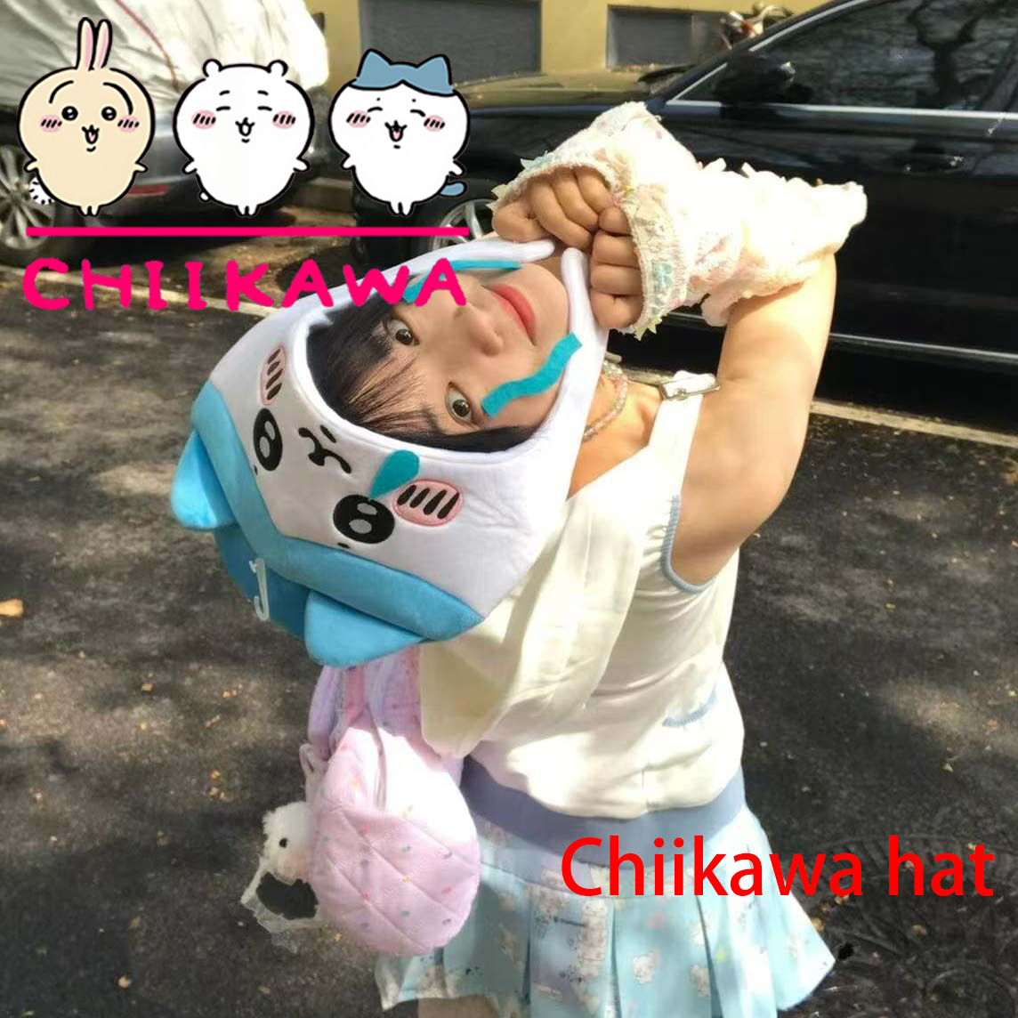 Chiikawa Hachiware Usagi sombr - Anime Cosplay Girl Photo reseña y precio