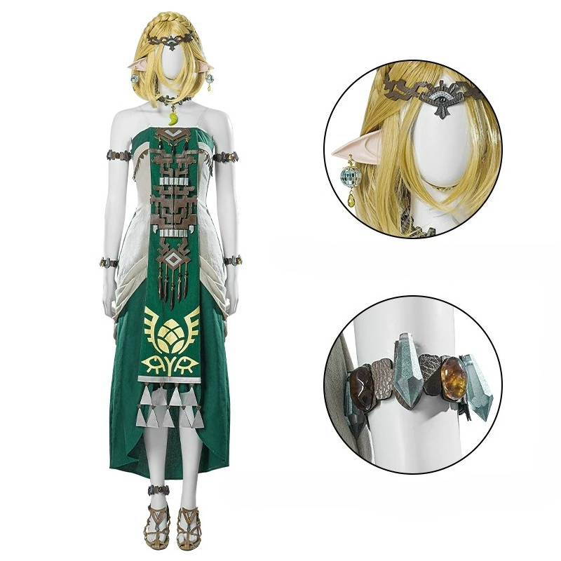 Disfraz de Zelda Princesa Verd - Anime Cosplay Dress reseña y precio