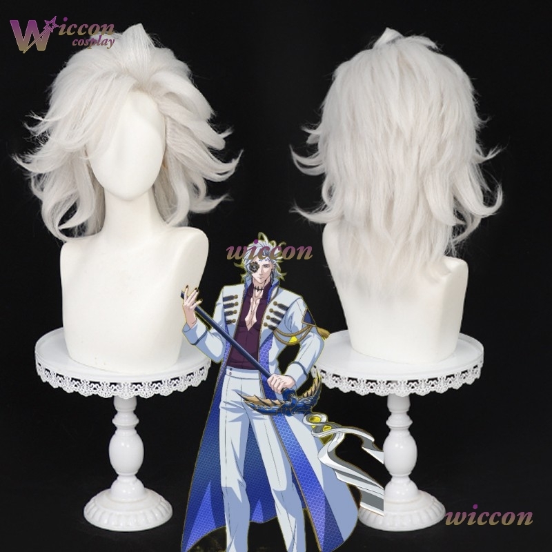 Peluca de cosplay de NINO Anim - Cosplay Anime White Hair reseña y precio