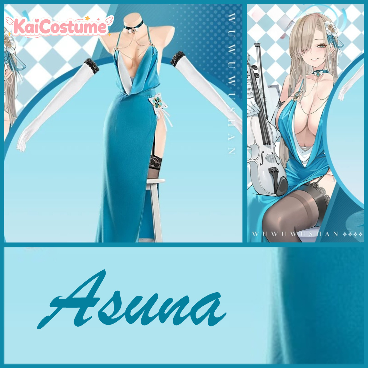 Disfraz de cosplay de Asuna de - Anime Cosplay Images reseña y precio