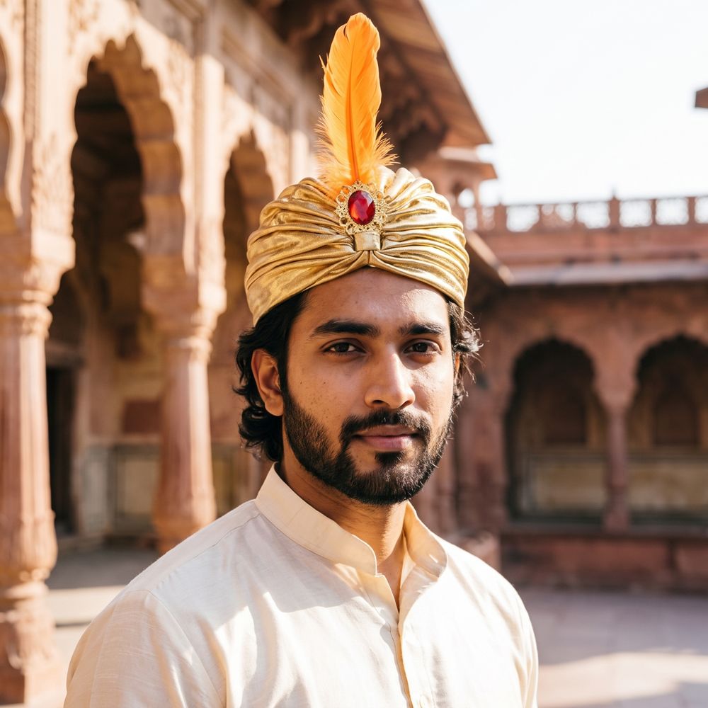 Gorro Turbante de Plumas Noved - Anime Cosplay India reseña y precio