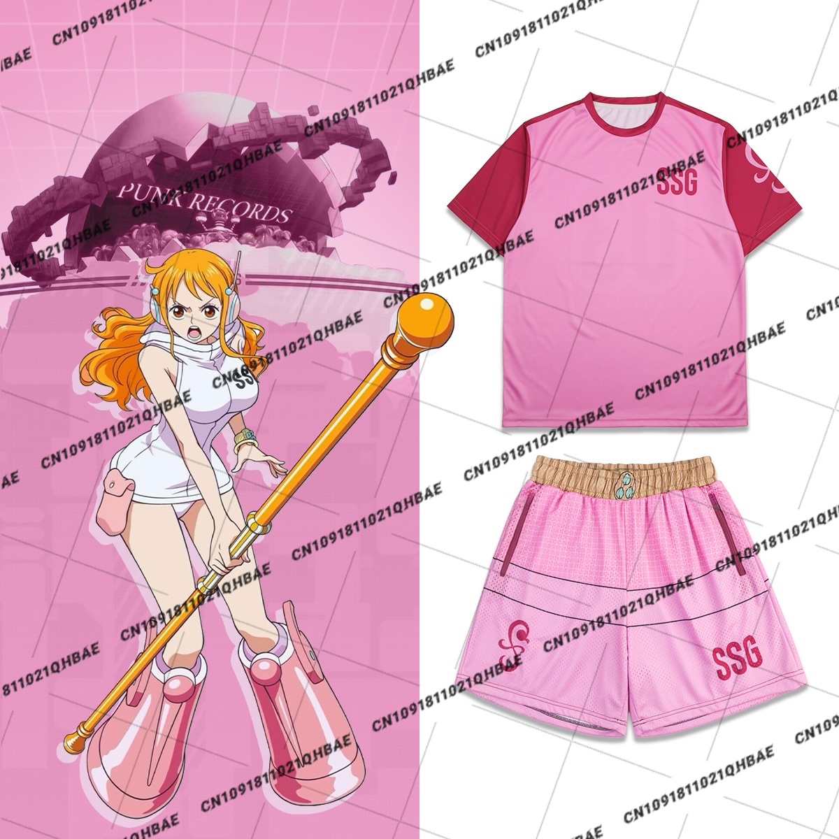 Nuevo Conjunto de Camiseta y P - Anime Cosplay And Costumes reseña y precio