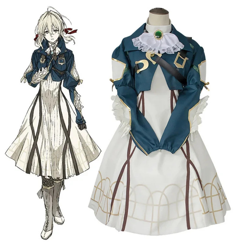 Vestido de Cosplay de Violet E - Violet Evergarden Dress reseña y precio