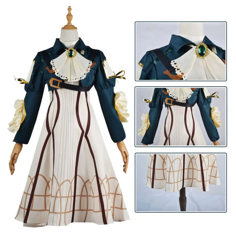 2026 Disfraz de Violet Evergar - Violet Evergarden Dress reseña y precio