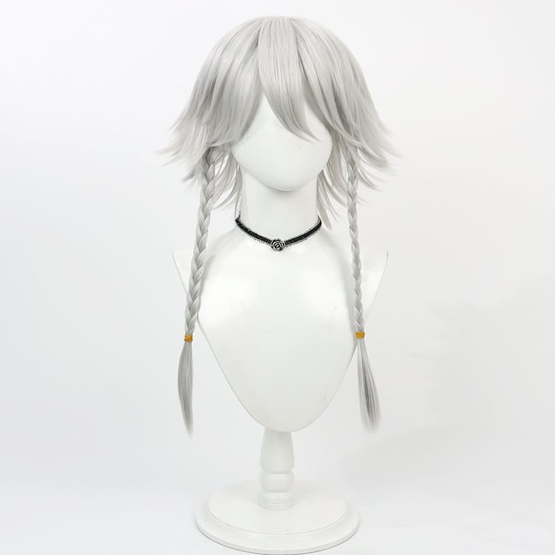 Pelucas de pelo sintético Saku - Cosplay Anime White Hair reseña y precio