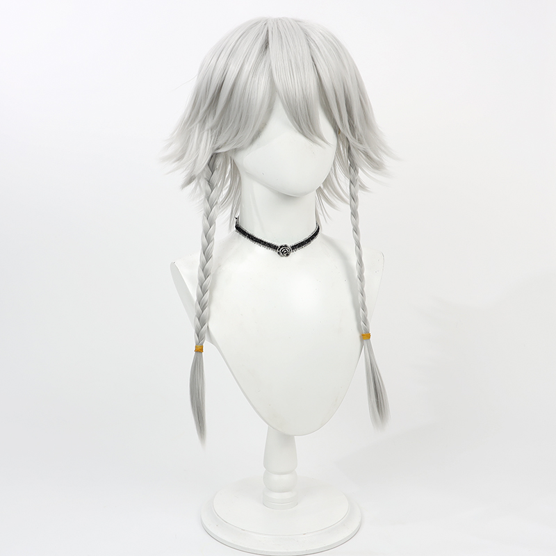 Pelucas de pelo sintético Saku - Cosplay Anime White Hair reseña y precio