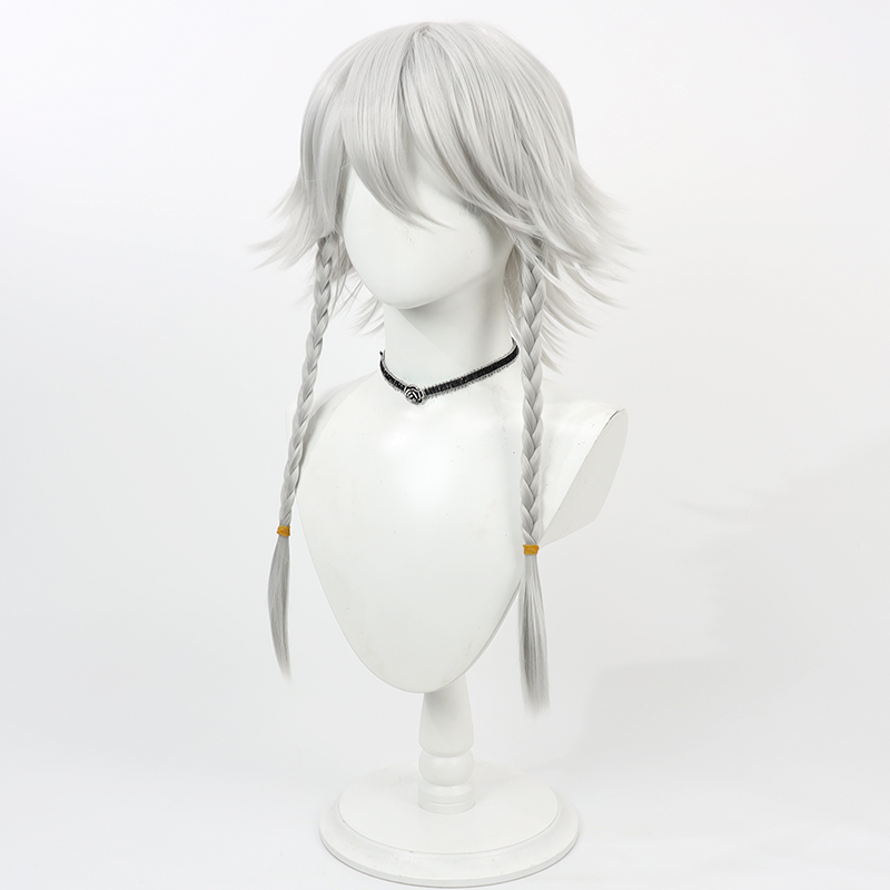 Pelucas de pelo sintético Saku - Cosplay Anime White Hair reseña y precio