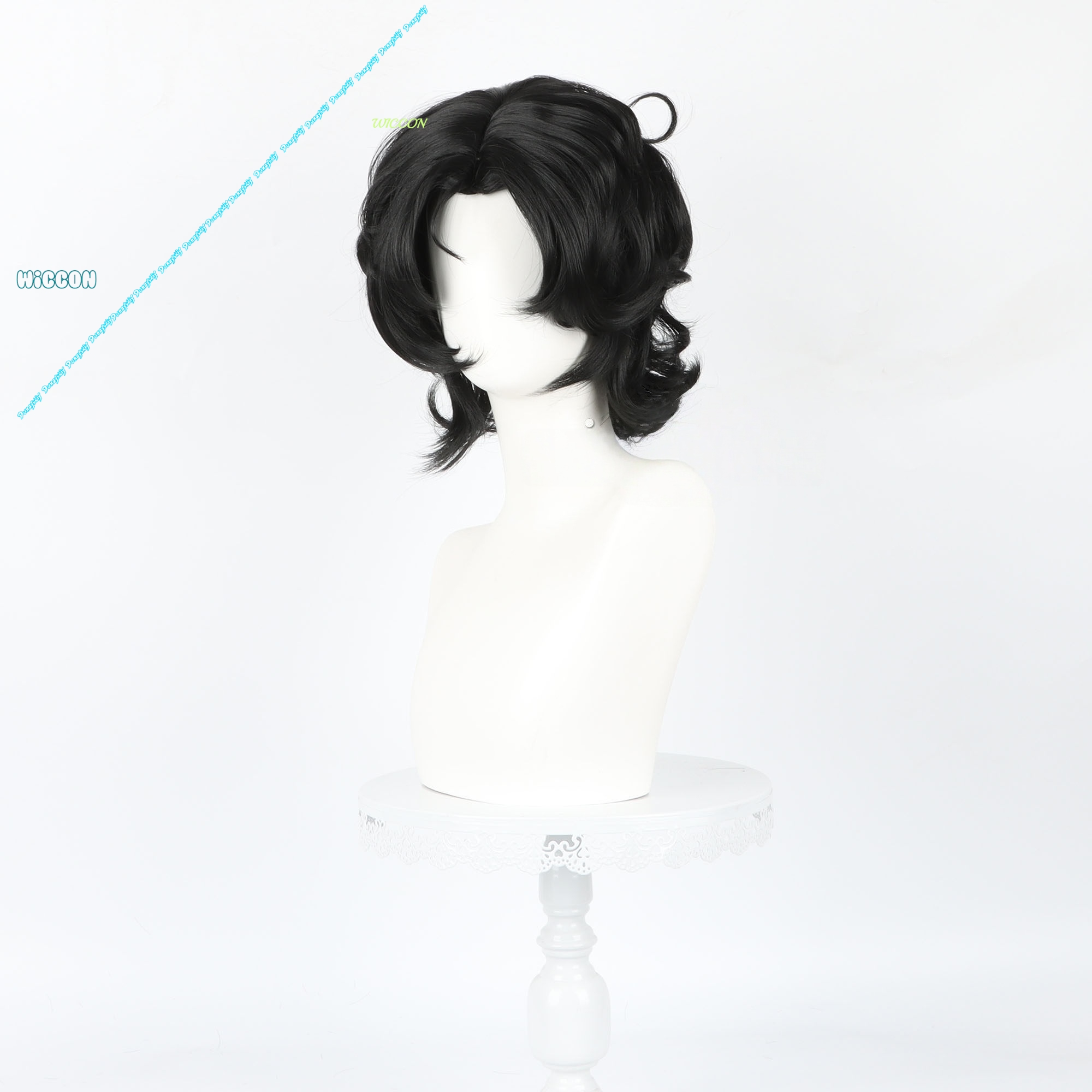 Peluca Corta Blanca de Pierrot - Cosplay Anime White Hair reseña y precio