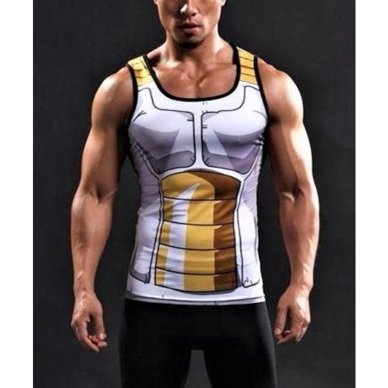 Camiseta sin mangas de verano  - Dragon Ball Saiyan Armor reseña y precio