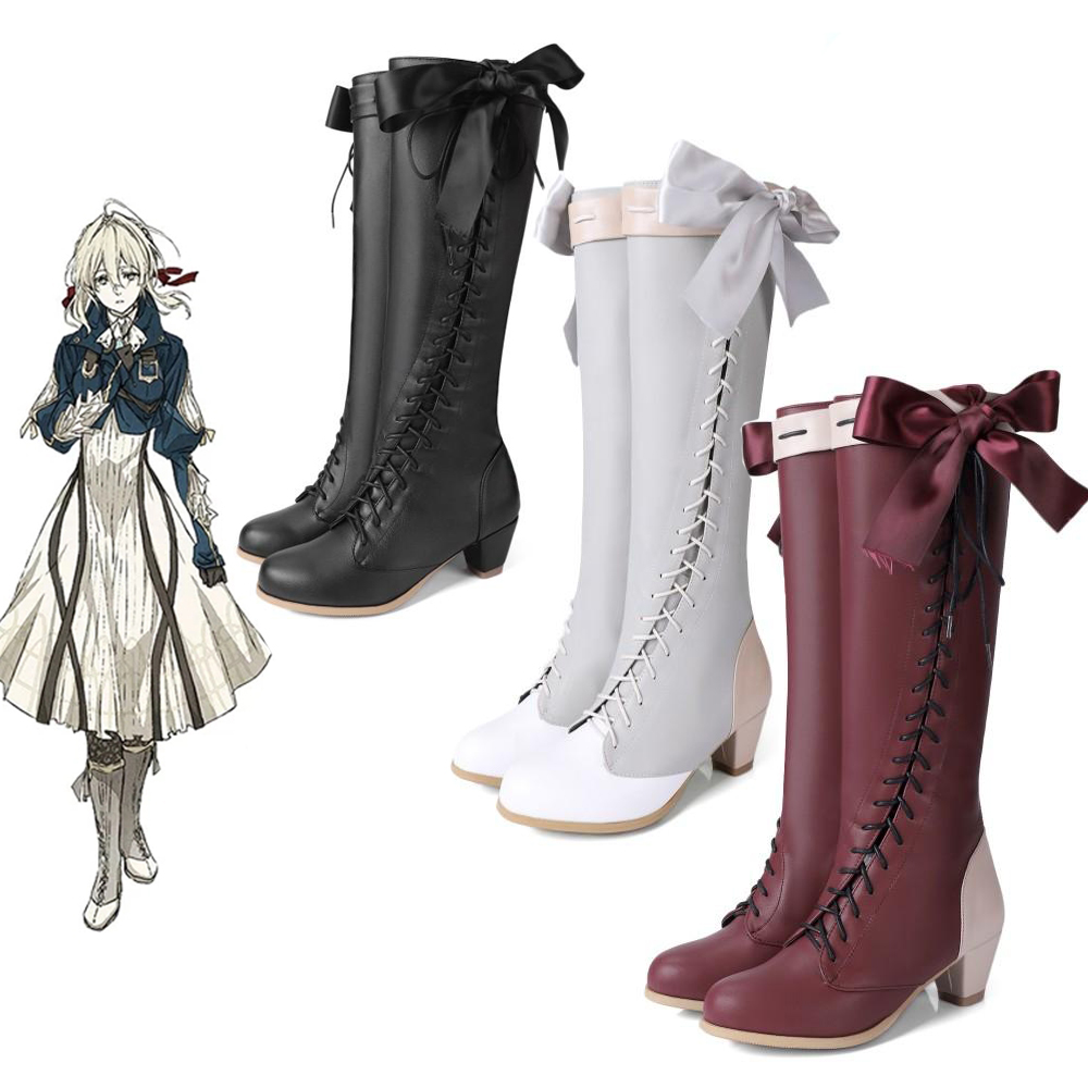 Zapatos de cosplay con persona - Violet Evergarden Dress reseña y precio
