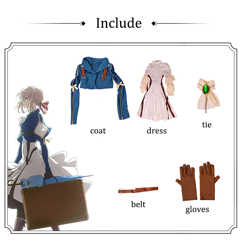 Violet Evergarden-Disfraz de C - Violet Evergarden Dress reseña y precio