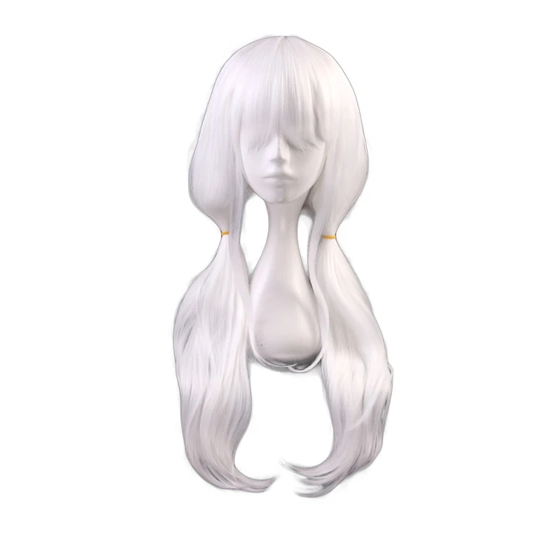 Peluca de cabello sintético re - Cosplay Anime White Hair reseña y precio