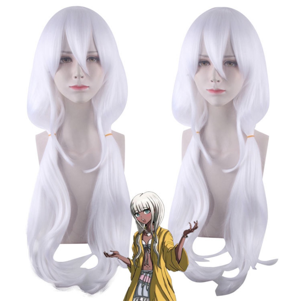 Danganronpa V3 conjunto de pel - Cosplay Anime White Hair reseña y precio