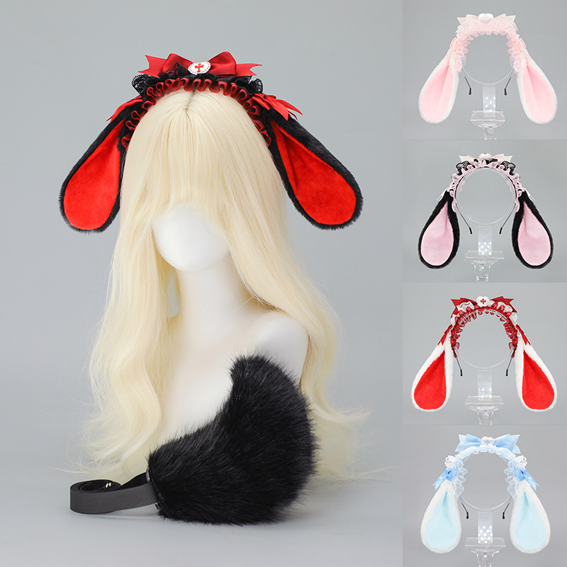 Diadema con Orejas de conejo L - Anime Cosplay Girl Photo reseña y precio